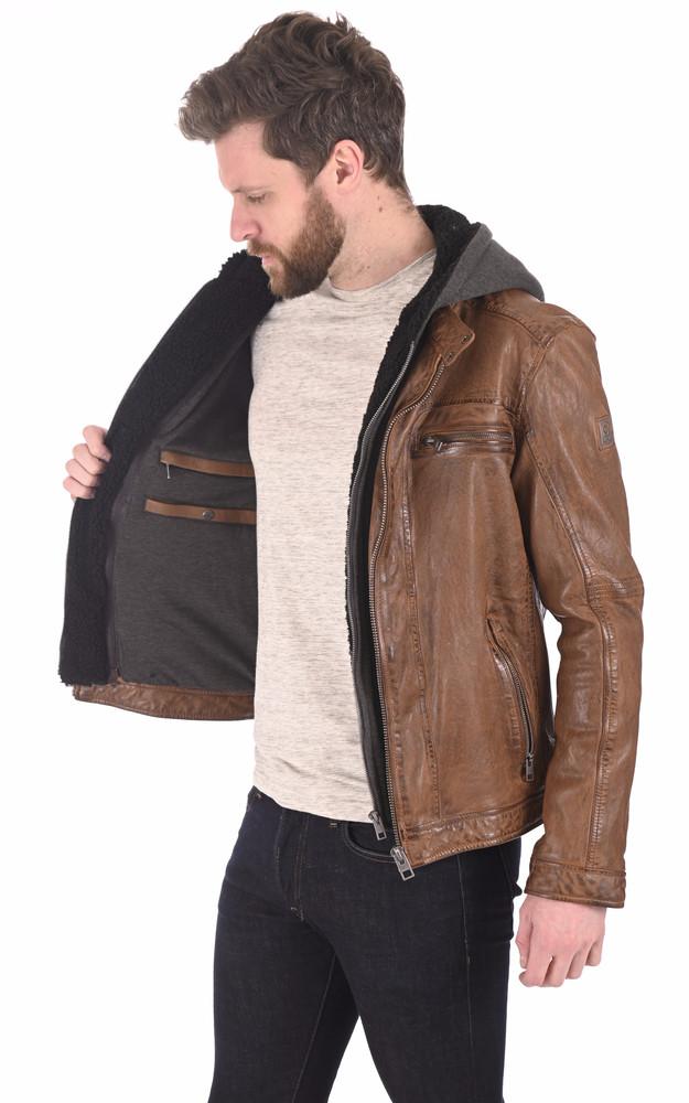 La Canadienne Blouson Drink Cuir Marron