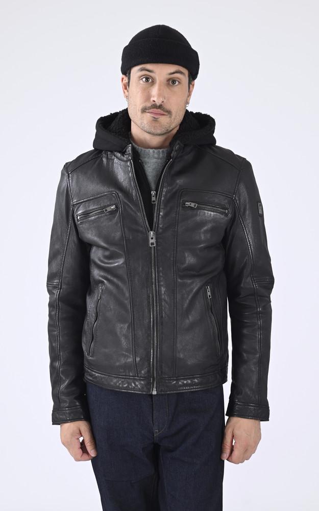 La Canadienne Blouson Drink Cuir Noir