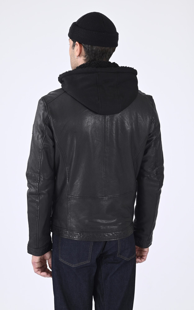 La Canadienne Blouson Drink Cuir Noir