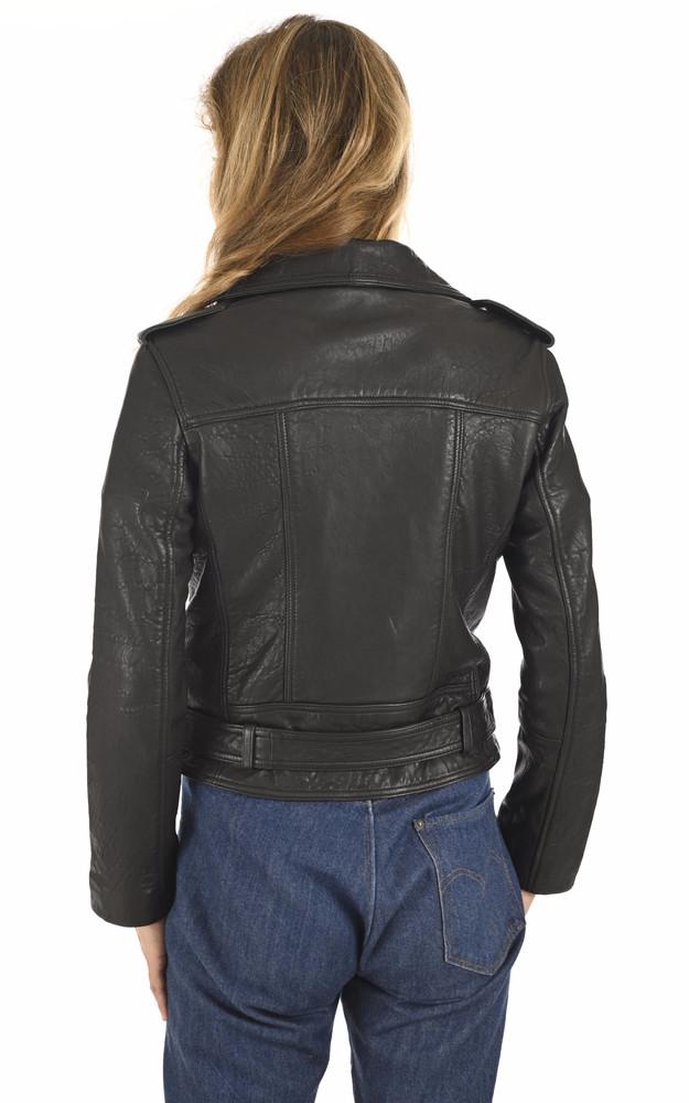La Canadienne Blouson En Cuir Agneau Noir