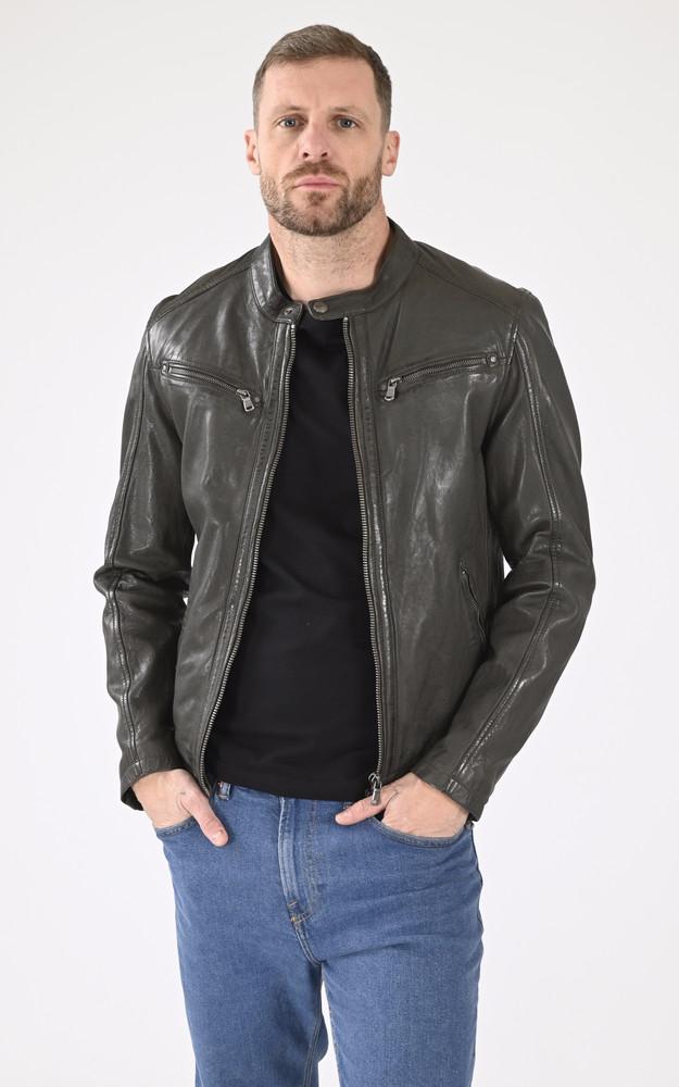 la canadienne Blouson en cuir Gafino Khaki