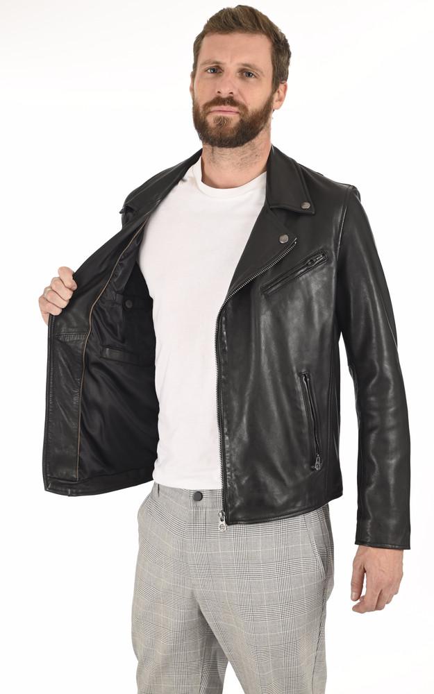 La Canadienne Blouson En Cuir Homme Noir
