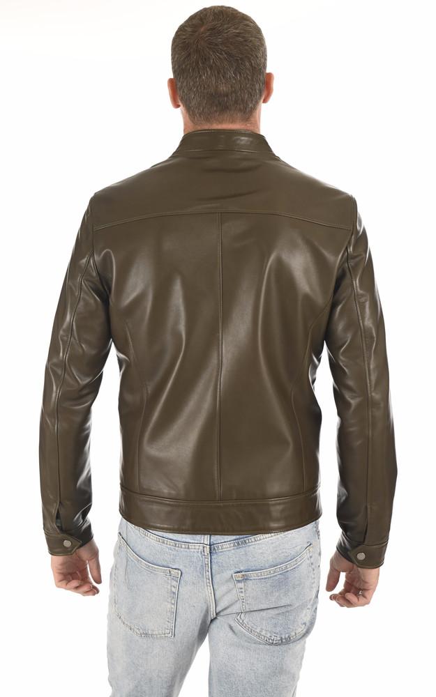 La Canadienne Blouson En Cuir Kaki