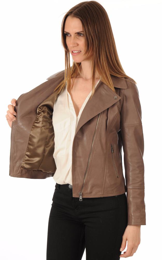 La Canadienne Blouson En Cuir Marron