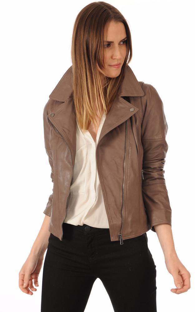 La Canadienne Blouson En Cuir Marron