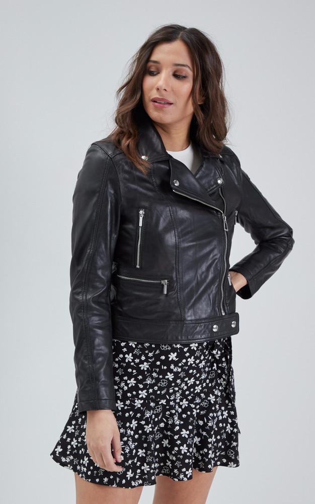 La Canadienne Blouson En Cuir Panema Noir