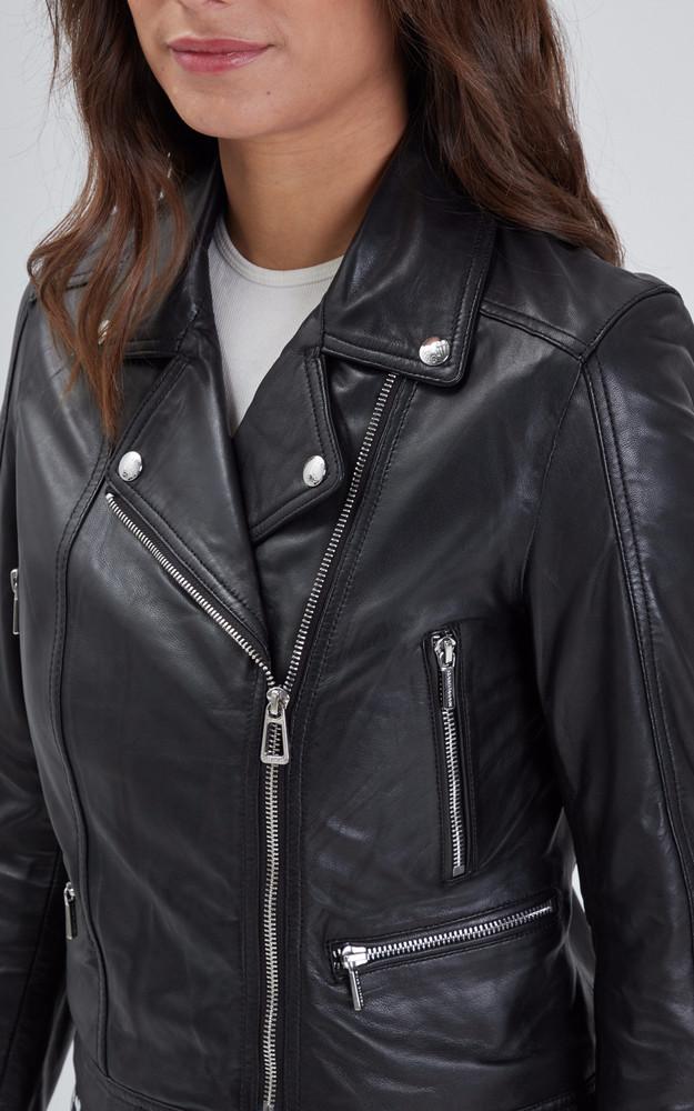 La Canadienne Blouson En Cuir Panema Noir