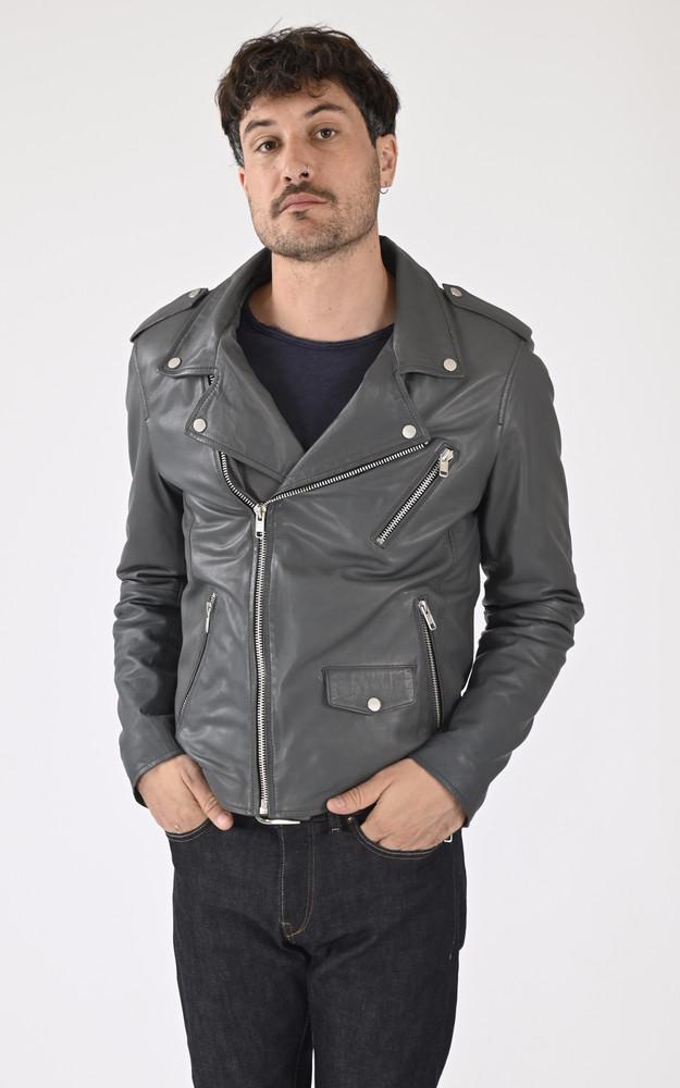 La Canadienne Blouson En Cuir Rocky GRIS