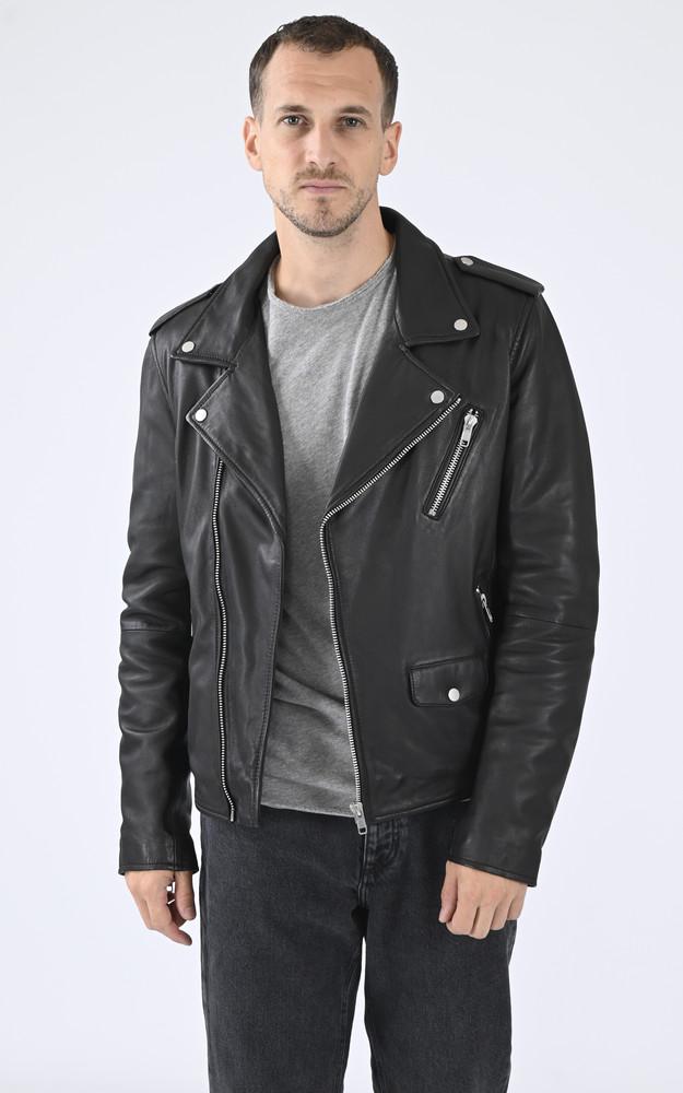 la canadienne Blouson en cuir Rocky noir