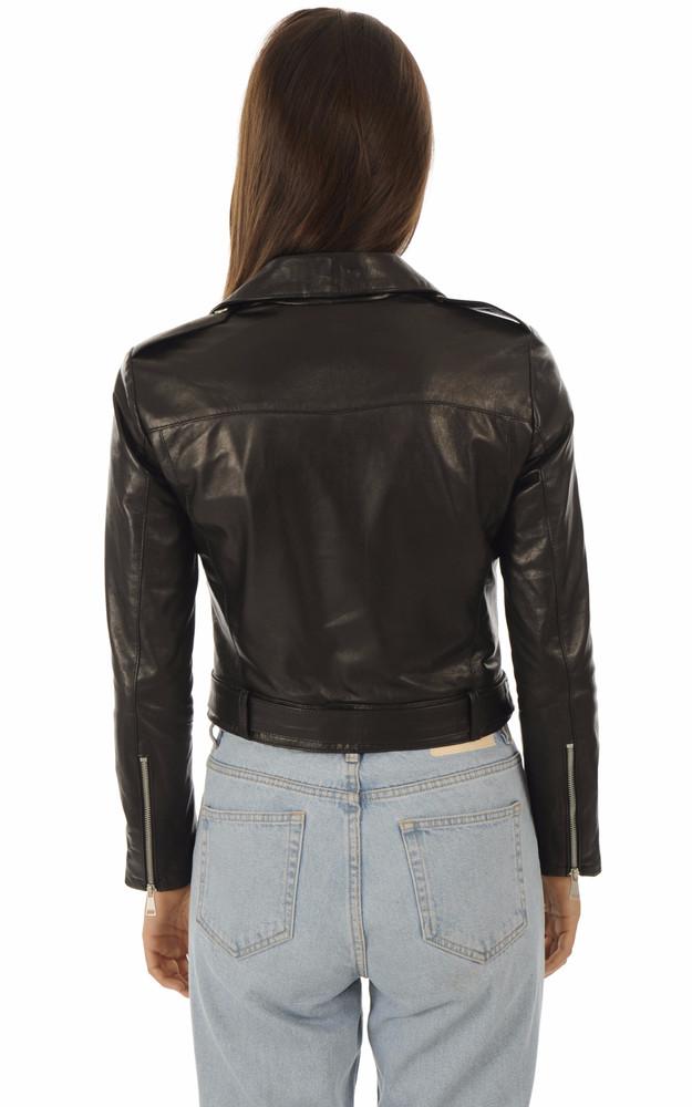 La Canadienne Blouson En Cuir Végétal Noir