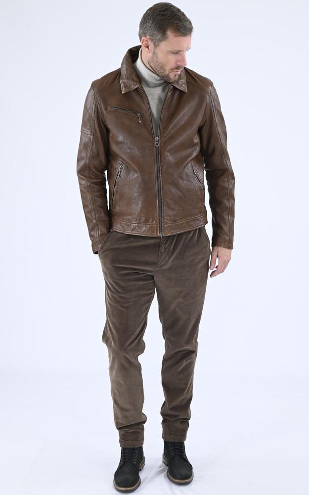 La Canadienne Blouson Esprit Pilote Platon Cognac