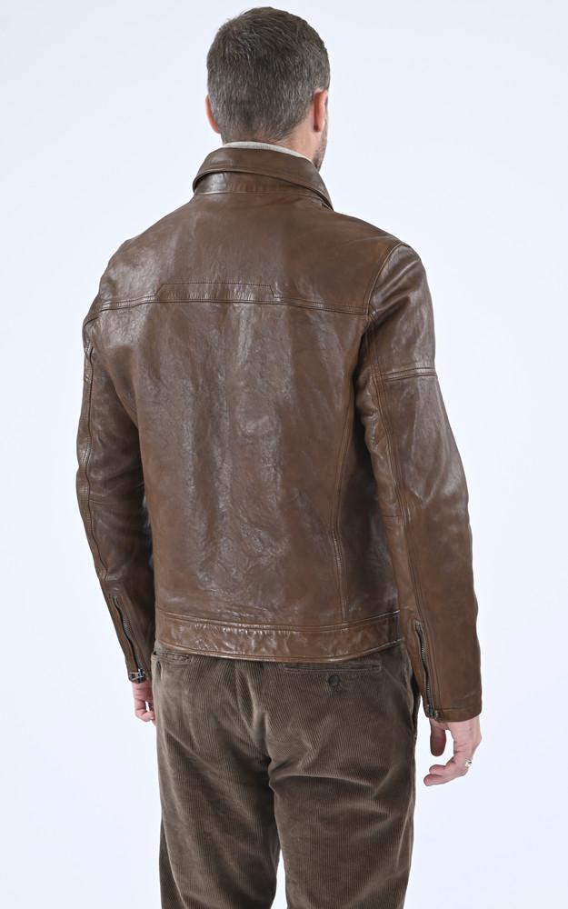 La Canadienne Blouson Esprit Pilote Platon Cognac