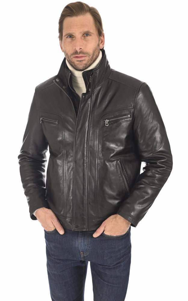 La Canadienne Blouson Falconero Agneau Noir
