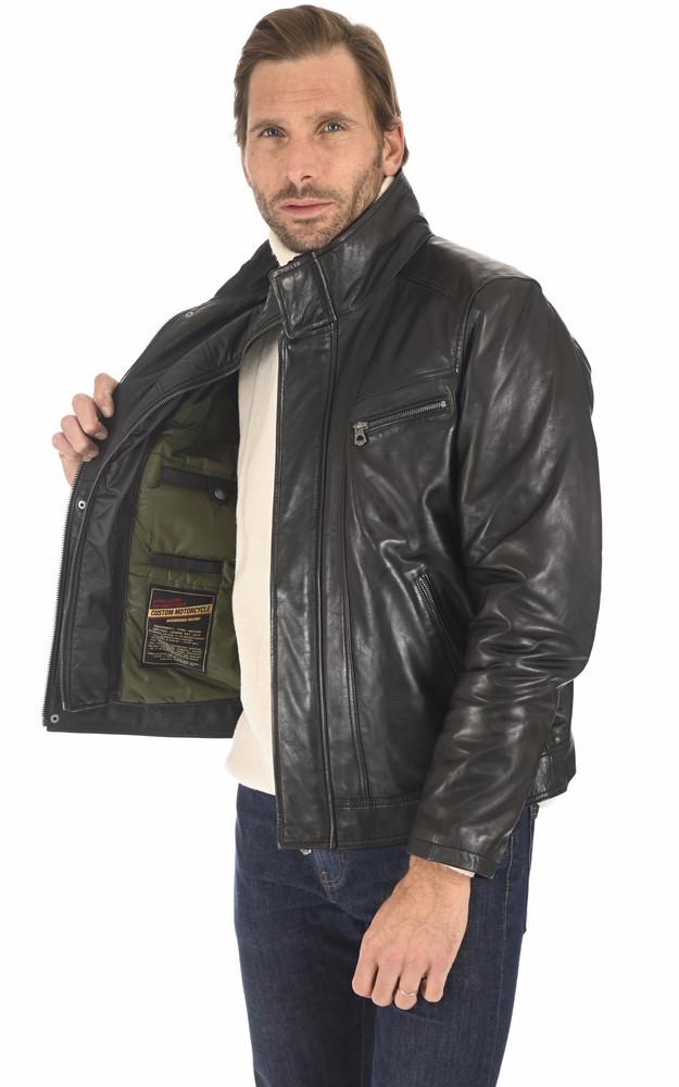 La Canadienne Blouson Falconero Agneau Noir