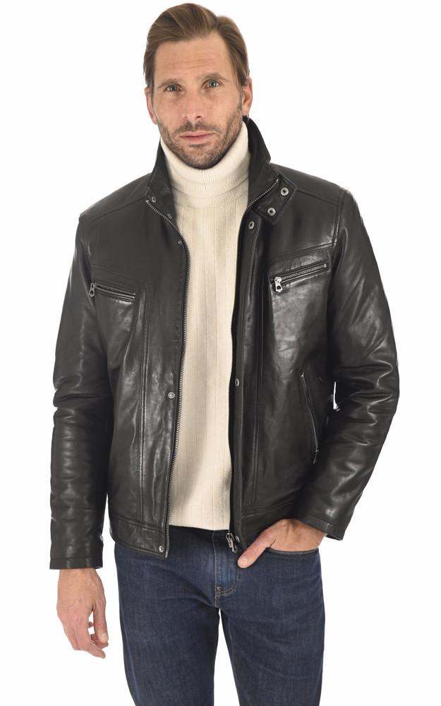la canadienne Blouson Falconero agneau noir