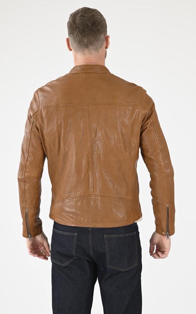 La Canadienne Blouson Gafino En Cuir Cognac