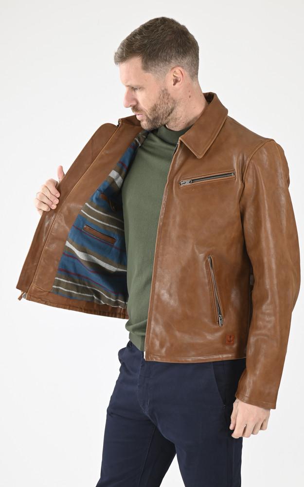 La Canadienne Blouson Gambler Cognac