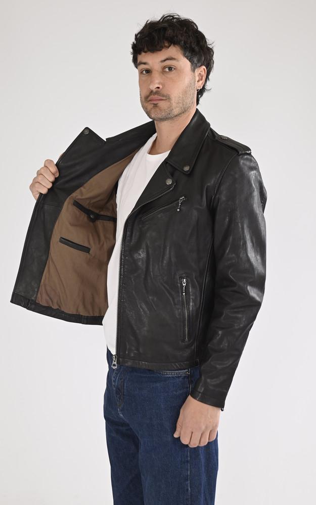 La Canadienne Blouson Golberg Agneau Noir