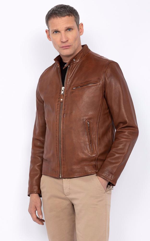 la canadienne Blouson LC949WX cuir Cognac
