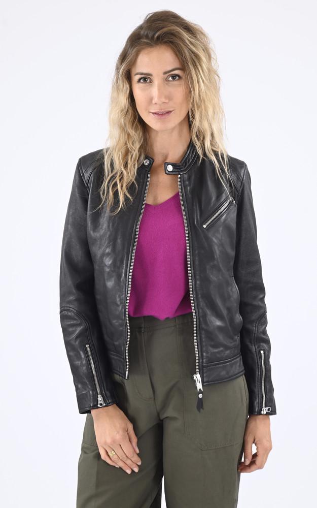 la canadienne Blouson LCWMOTOR cuir Black