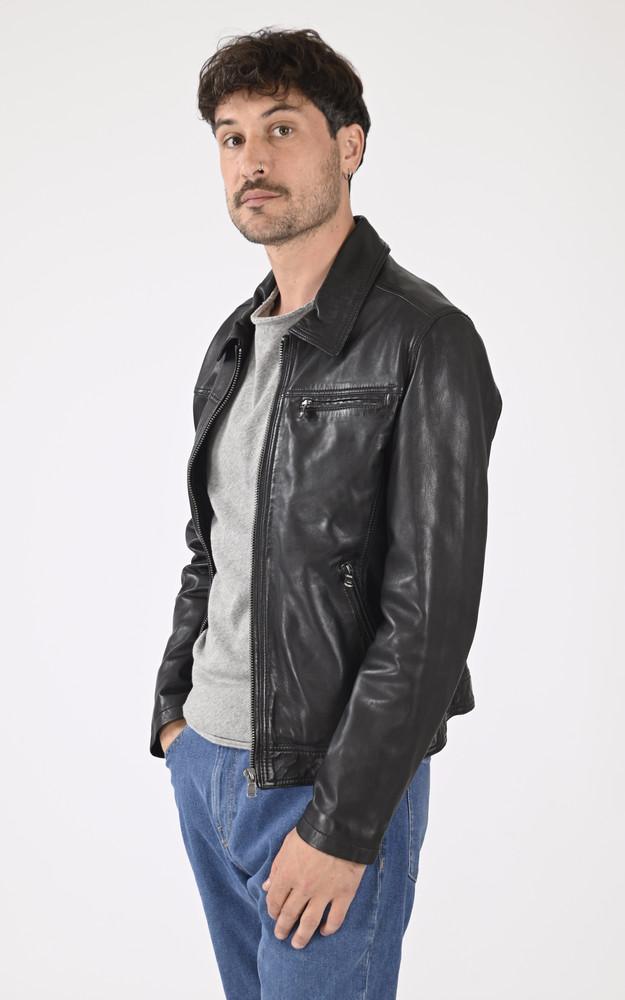 la canadienne Blouson Major Cuir Noir