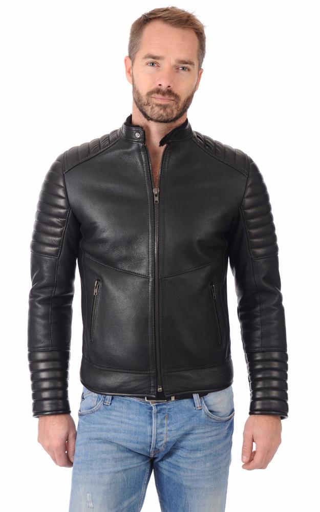 La Canadienne Blouson Motard En Mouton Noir