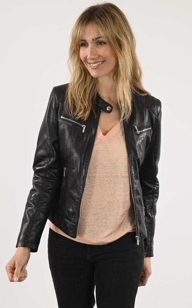 La Canadienne Blouson Motard Jody Cuir Noir
