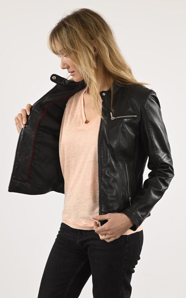 La Canadienne Blouson Motard Jody Cuir Noir