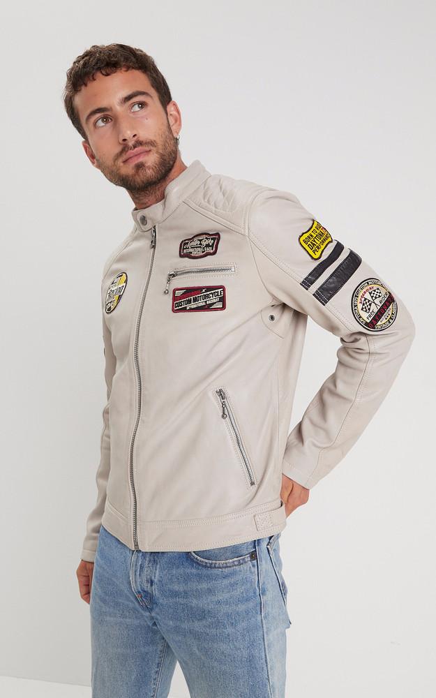 La Canadienne Blouson Motard Limerock Blanc