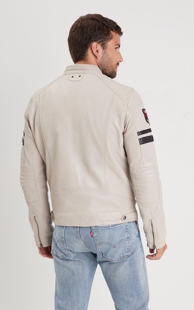 La Canadienne Blouson Motard Limerock Blanc