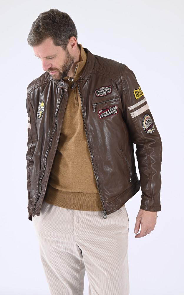 La Canadienne Blouson Motard Limerock Marron