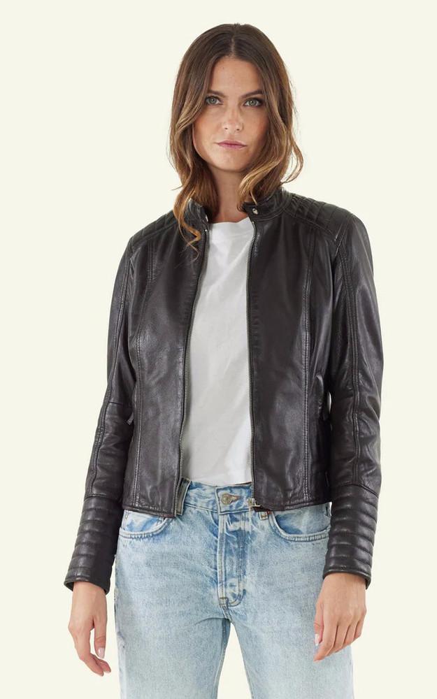 La Canadienne Blouson Motard Louise Noir