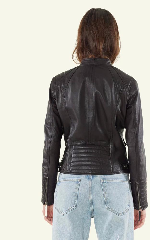 La Canadienne Blouson Motard Louise Noir