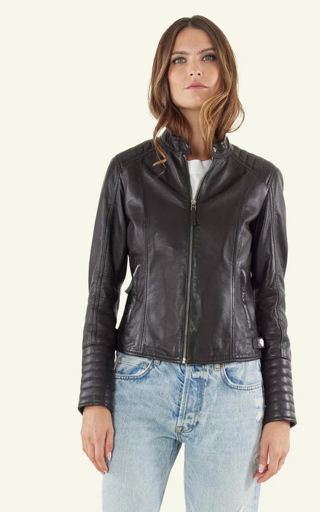 la canadienne Blouson Motard Louise Noir