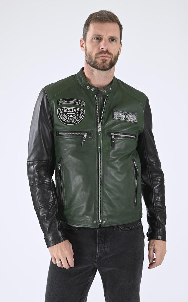 La Canadienne Blouson Motard Roscoda Vert