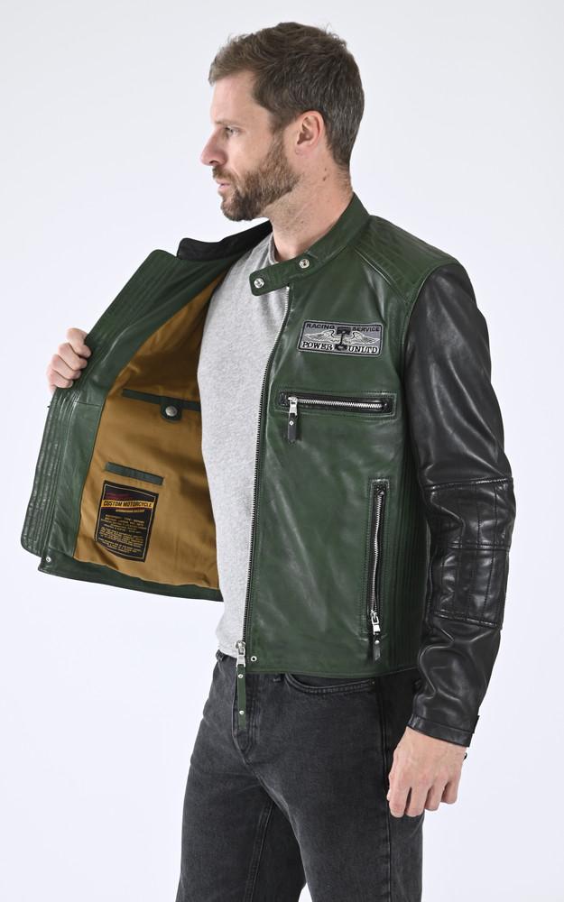 La Canadienne Blouson Motard Roscoda Vert