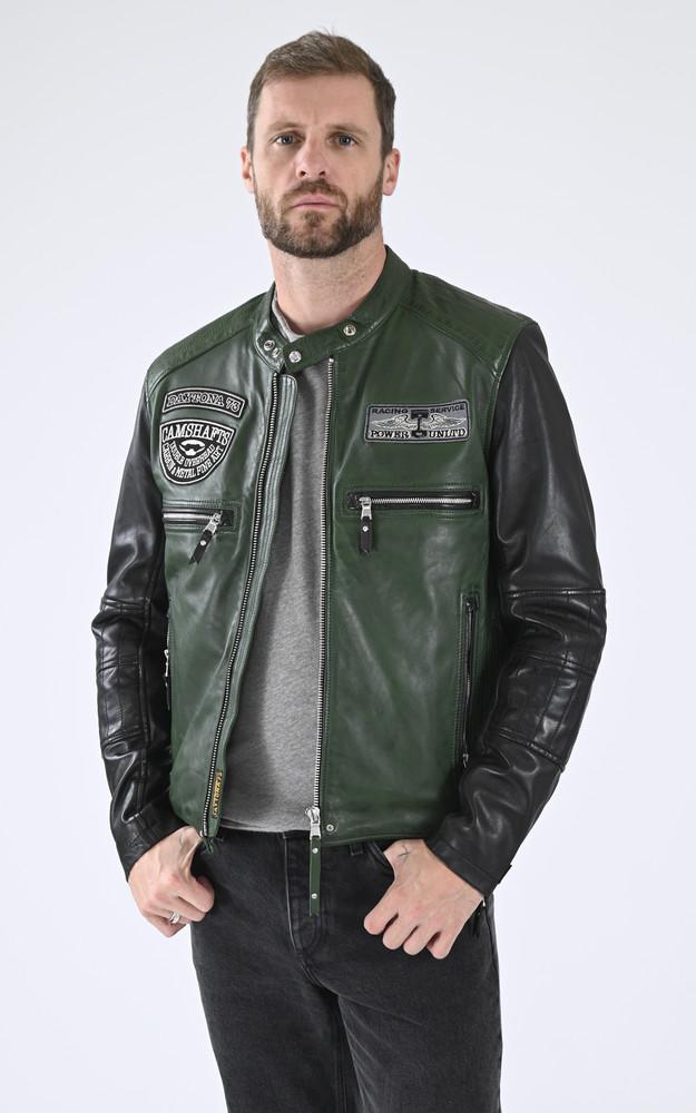 la canadienne Blouson motard Roscoda vert
