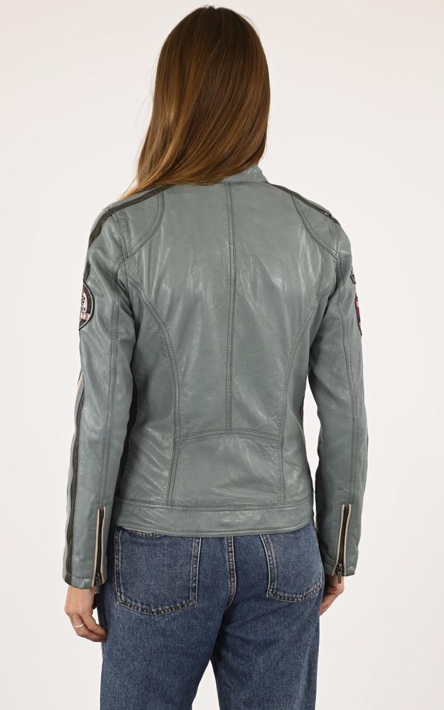 La Canadienne Blouson Motard Soline Bleu Ciel