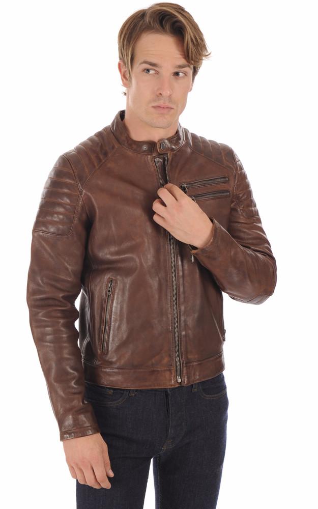 La Canadienne Blouson Motard Starget Marron