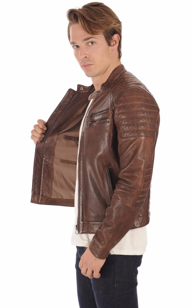 La Canadienne Blouson Motard Starget Marron