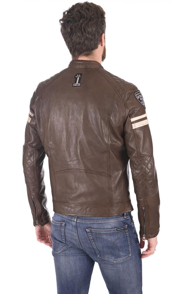 La Canadienne Blouson Motard Walker Marron