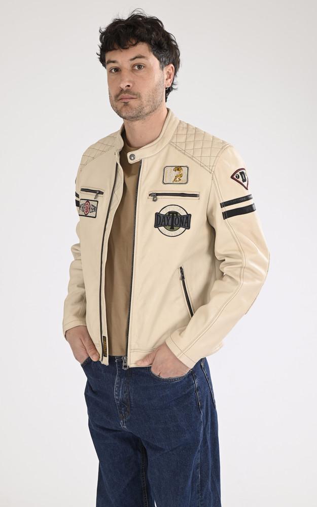 la canadienne Blouson motard Walkor blanc