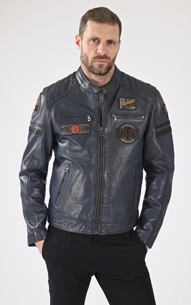 La Canadienne Blouson Motard Walkor Bleu
