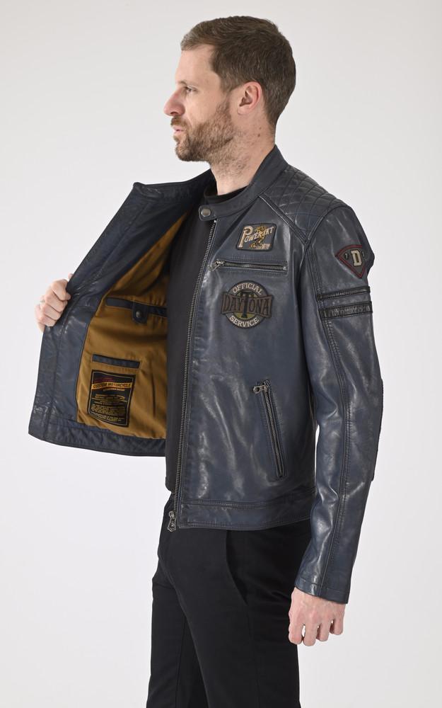 La Canadienne Blouson Motard Walkor Bleu