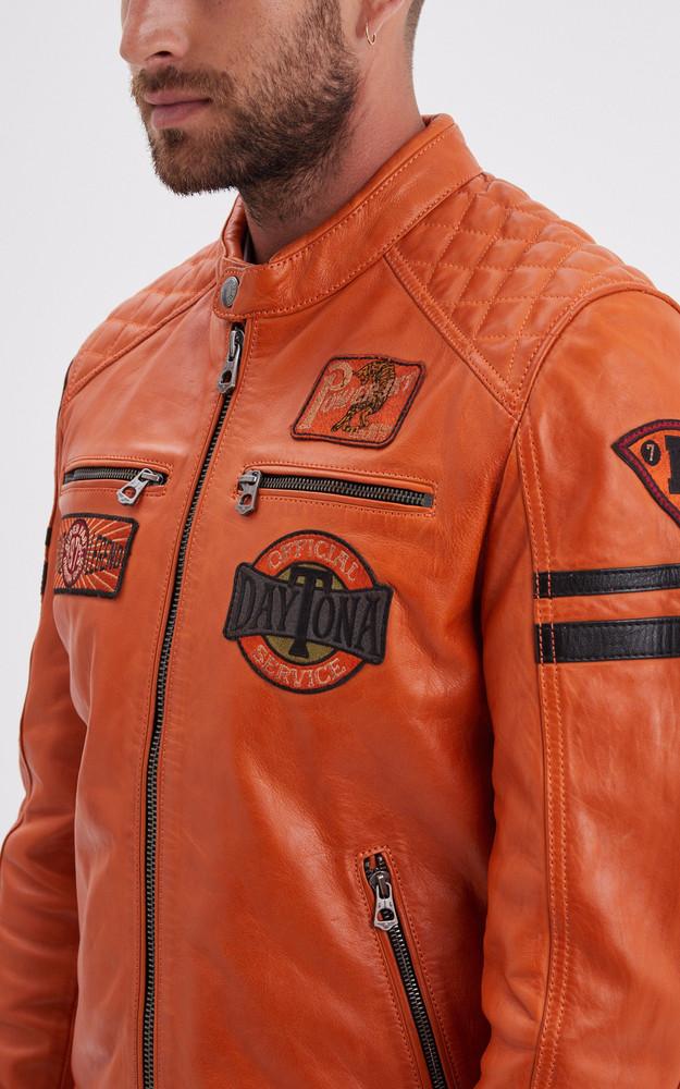 La Canadienne Blouson Motard Walkor Orange