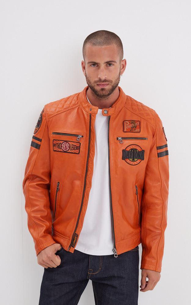 la canadienne Blouson motard Walkor orange