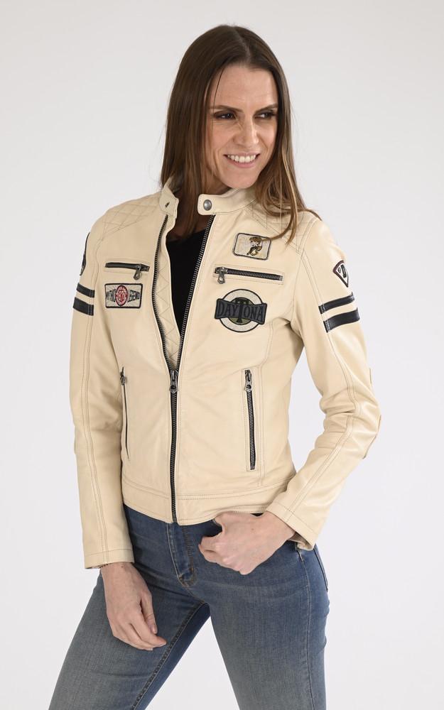 La Canadienne Blouson Motard Walkora Blanc