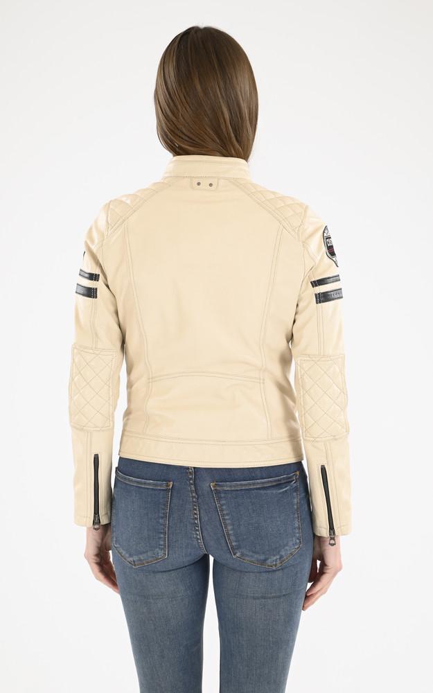 La Canadienne Blouson Motard Walkora Blanc
