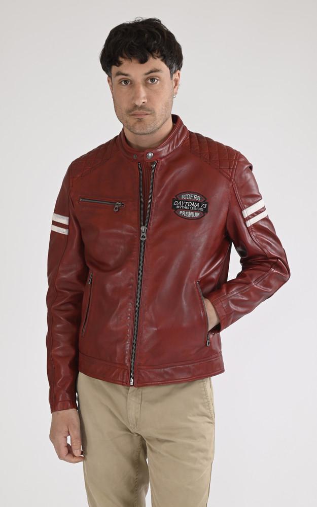 La Canadienne Blouson Moto Spencer Rouge