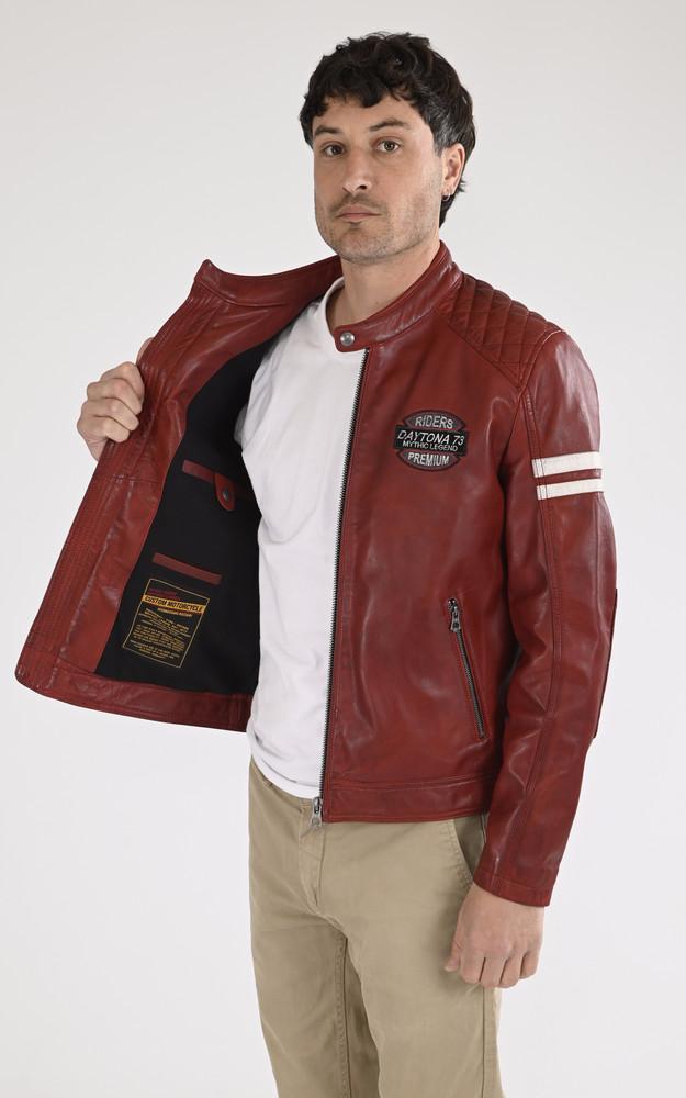 La Canadienne Blouson Moto Spencer Rouge